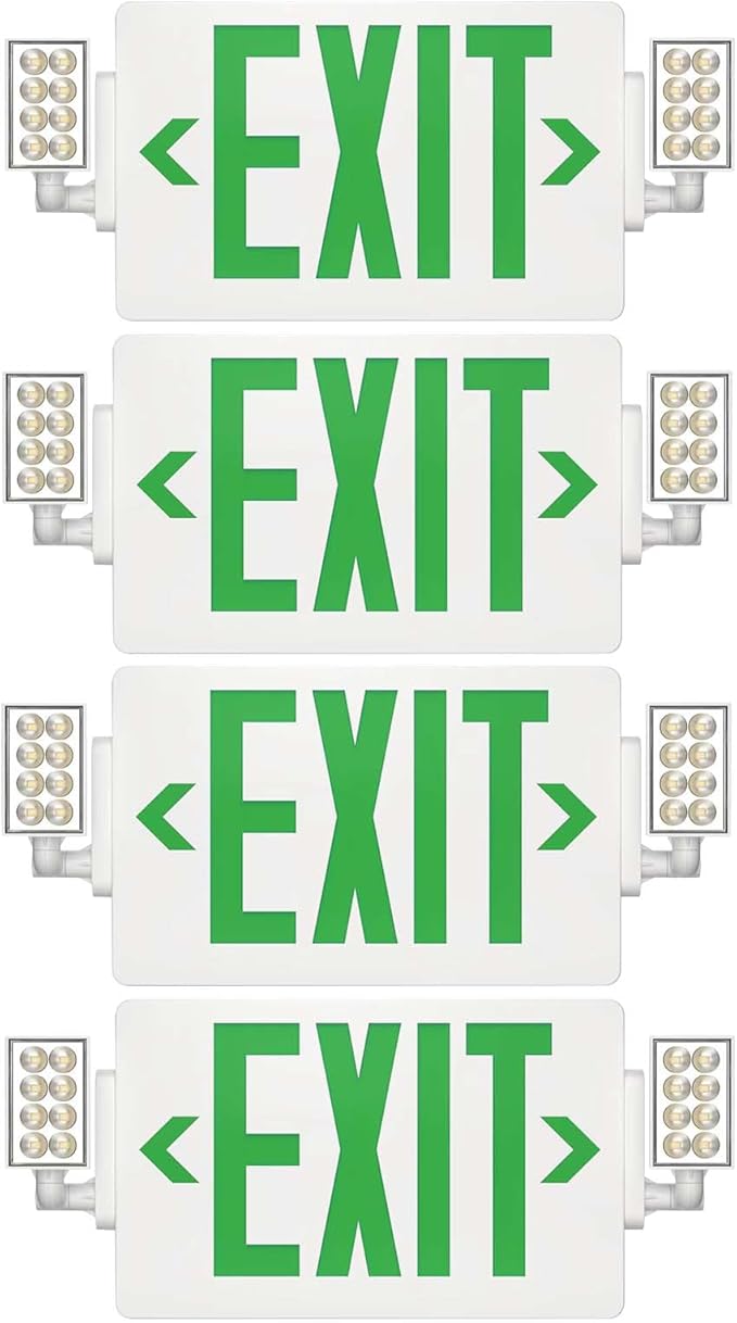 Spectsun 4 Packs Exit Signs by SpectsunLighting
