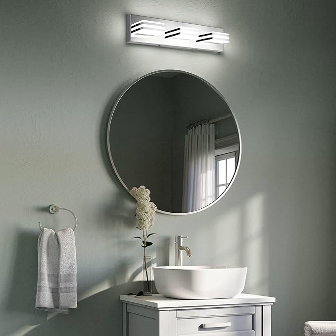 LED Vanity Lights 20in Bathroom Lights Fixtures over Mirror 3 Light LED - Image 8