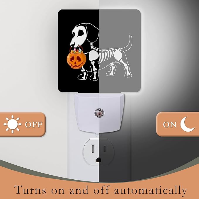 Night Light, Halloween Dachshund Dog Night Lights Plug into Wall - Image 3