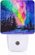 LED Night Light, Winter Forest Northern Lights Snow Landscape LED Night Light by Unknown