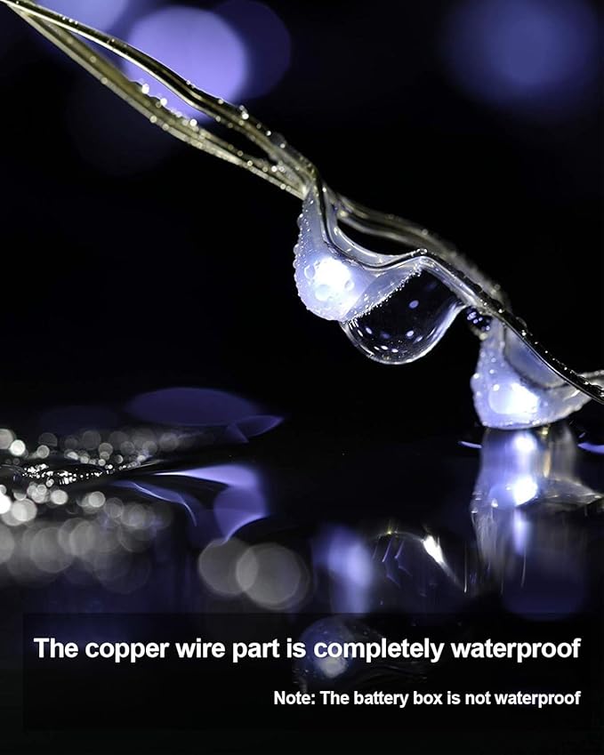 20 Pack Fairy Lights Battery Operated 3.3ft 20 LED Mini String Twinkle Copper - Image 6