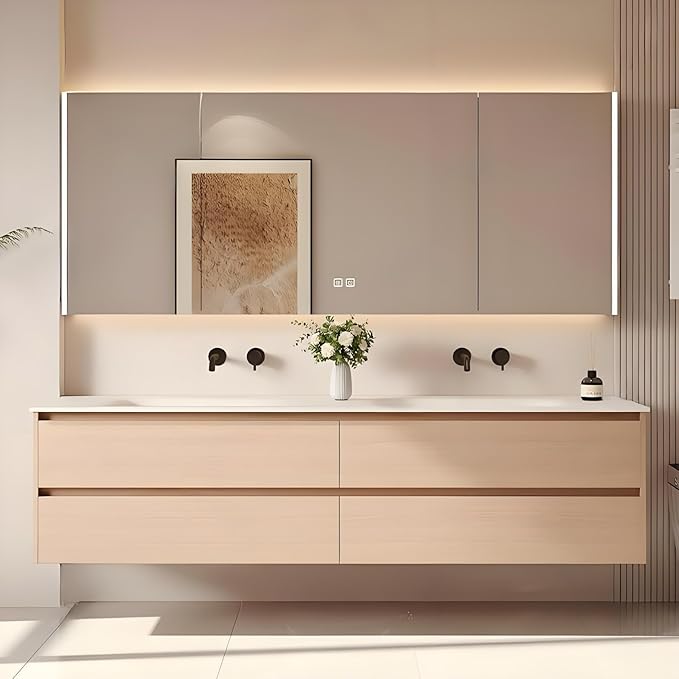 80'' Double Bathroom Vanity by HYNNAR