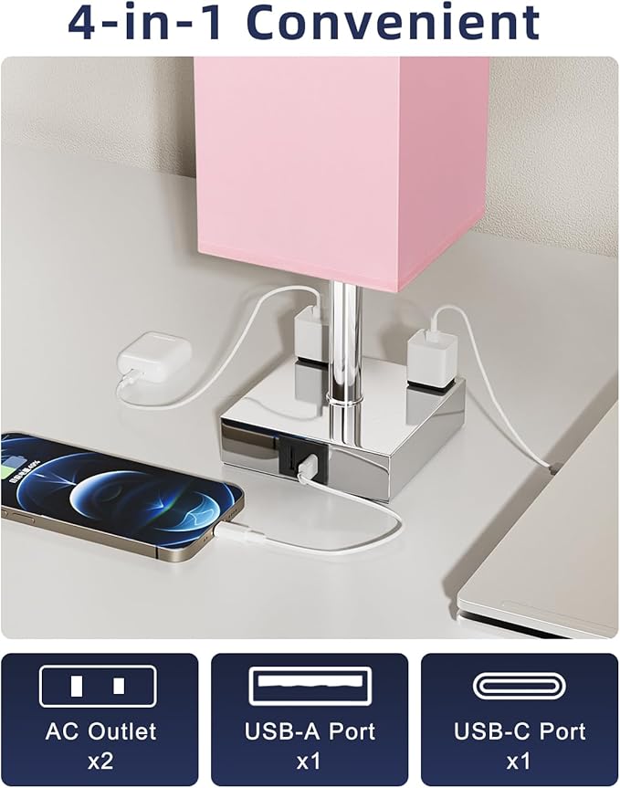Touch Bedside Table Lamp for Nightstand - Image 4