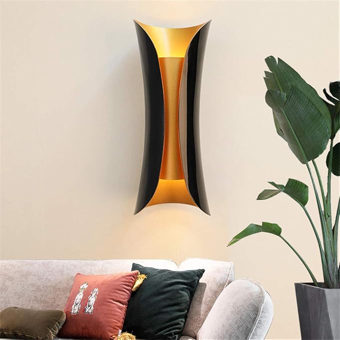RUNNUP Modern Metal Curl Wall Sconces Indoor Lights Decorative Lamps Night Light by RUNNUP