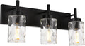 BONLICHT Vanity Light Fixtures 3 Light Modern Wall Sconces Lighting Black by BONLICHT
