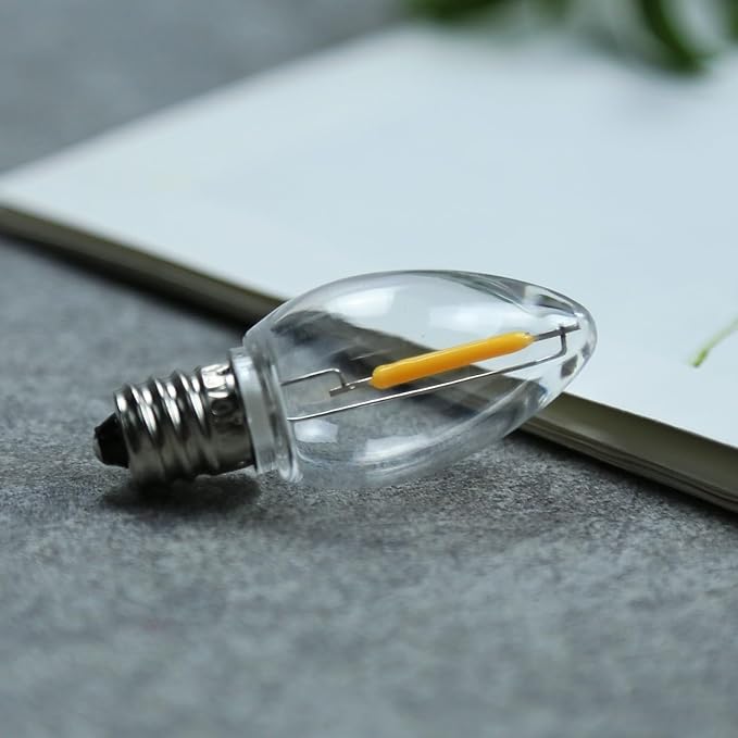 Night Light Bulb – C7 E12 LED Bulbs – Candelabra, 0.6 Watt Equivalent 7W - Image 5