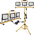LED Work Lights with Stand, 21000 Lumen, 2-Head Adjustable Work Light, by Wufoty