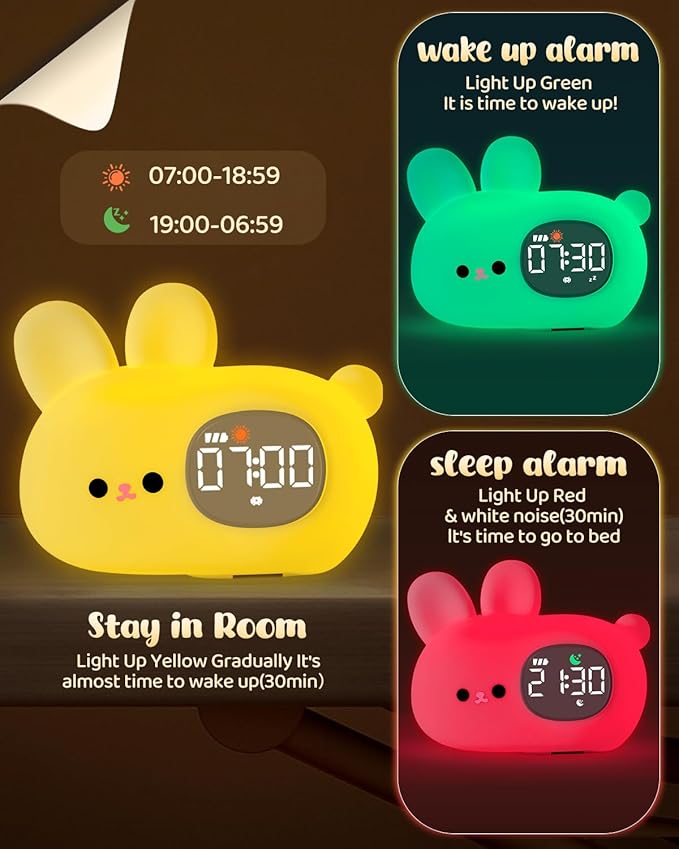 Bunny Alarm Clock for Kids - Image 3