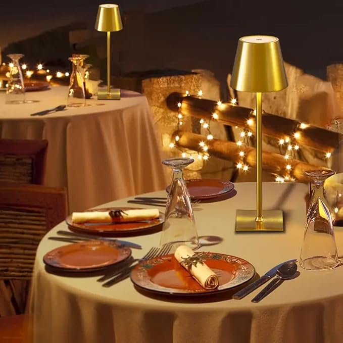 Dimmable LED Table Lamp for Bar & Restaurant – Cordless Rechargeable Touch Lamp - Image 3
