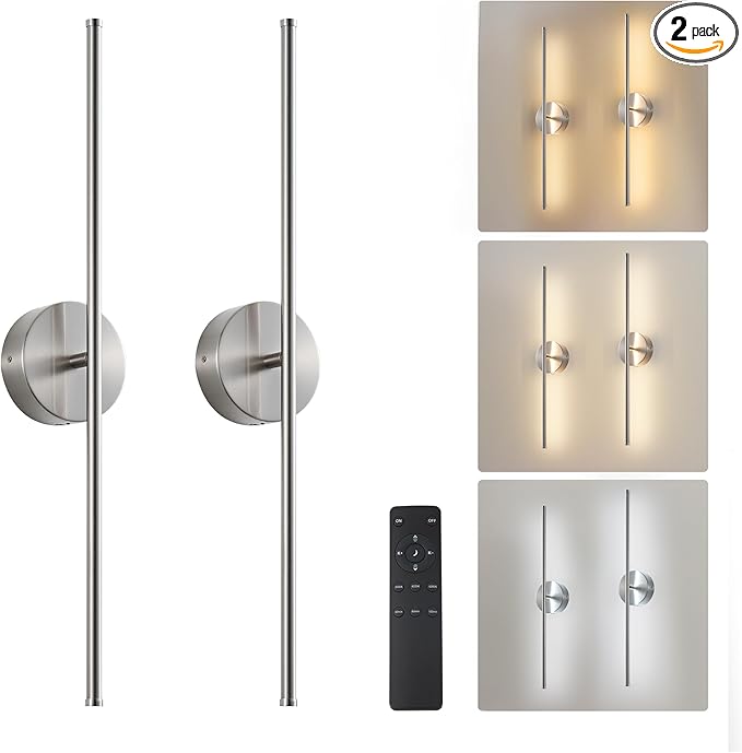 Removable Battery Operated Wall Sconces by KARTOOSH