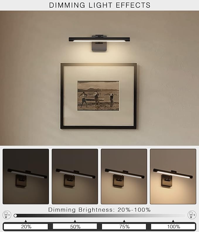 Joosenhouse Hard-Wired Picture Light Dimmable LED Picture Lights - Image 4