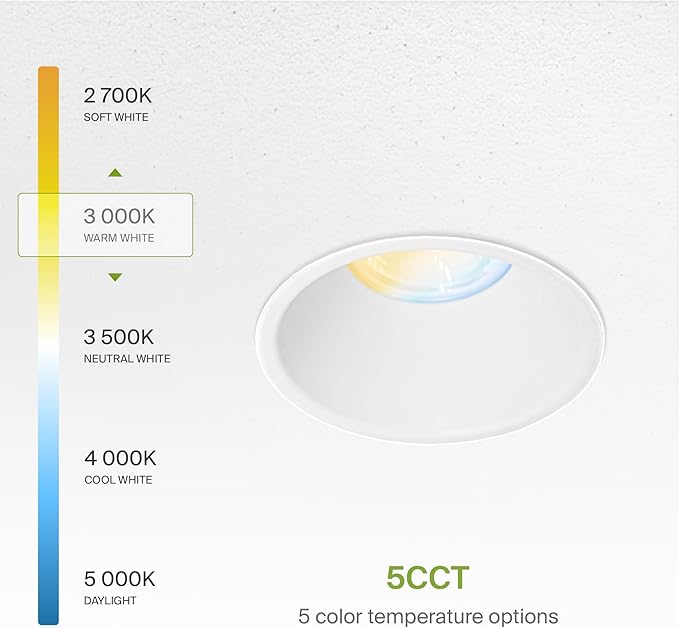 ASD Trimless 2 Inch LED Recessed Lighting, 15W 120-277V Commercial Downlight - Image 5