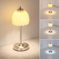 Tulip Table Lamp with 5200mAh Battery & Touch Control, Cordless Small Table by Shenmoyl
