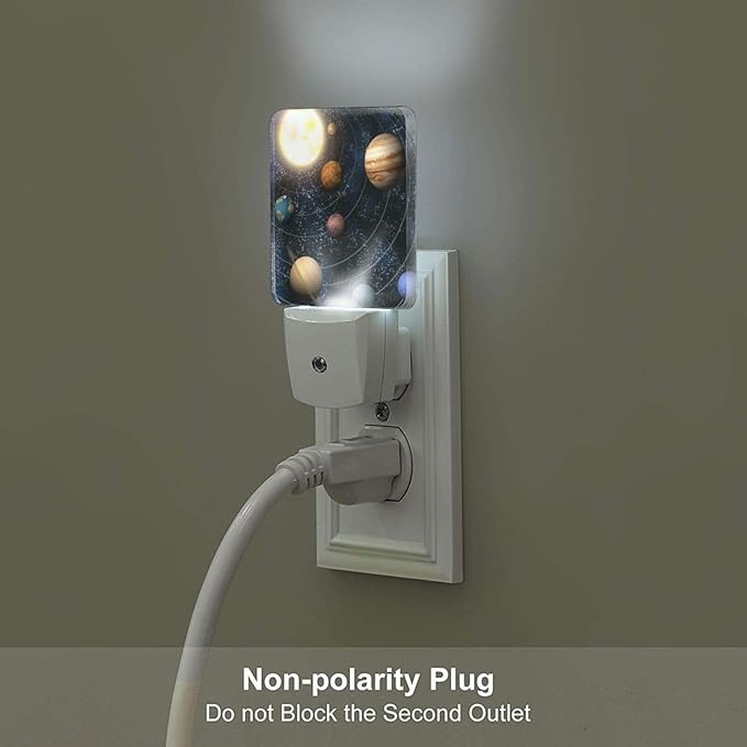 Solar System Planets Night Light, Plug-in Nightlights Auto Sensor Night Lamp - Image 5