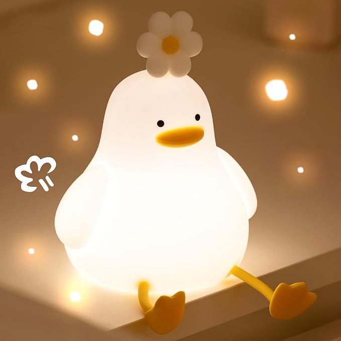 Cute Duck Night Light for Baby, Ambient Nursery Nightlight, Soothing Lamp 3 by KinYiLOHome