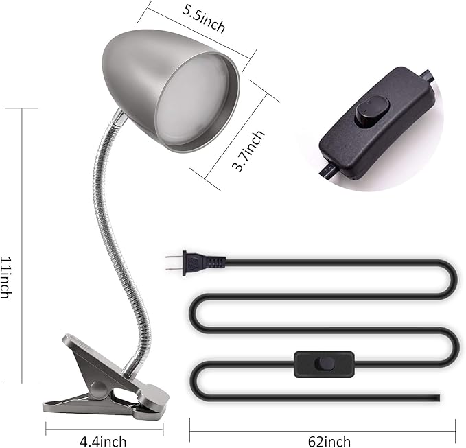 Desk lamp with Clamp, Non-Dimmable Clip Light - Image 2