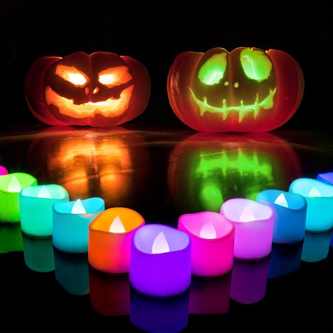 Homemory Multi Color Changing Tea Lights Candles Battery Operated, LED Holiday by Homemory