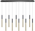 ALTAIR 10 Mini Pendant Lighting Black-Brass by CONTECDEVELOPMENT