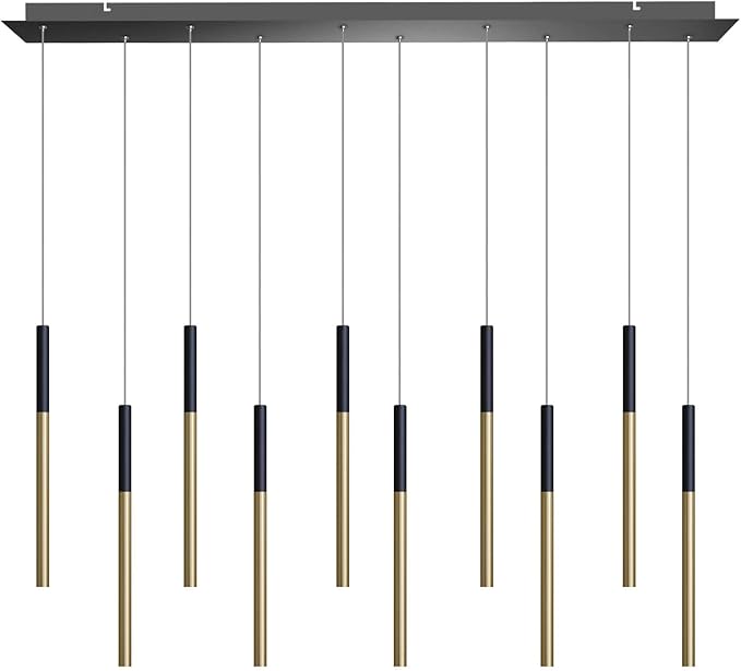 ALTAIR 10 Mini Pendant Lighting Black-Brass by CONTECDEVELOPMENT