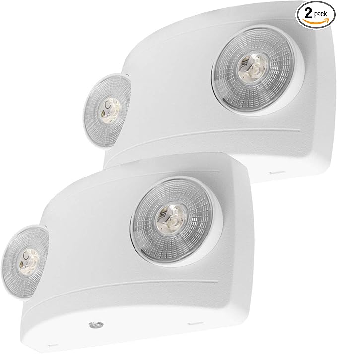 LFI Lights® Super Compact Emergency Light, UL 924 Listed, Adjustable LED Heads by LightFixtureIndustries