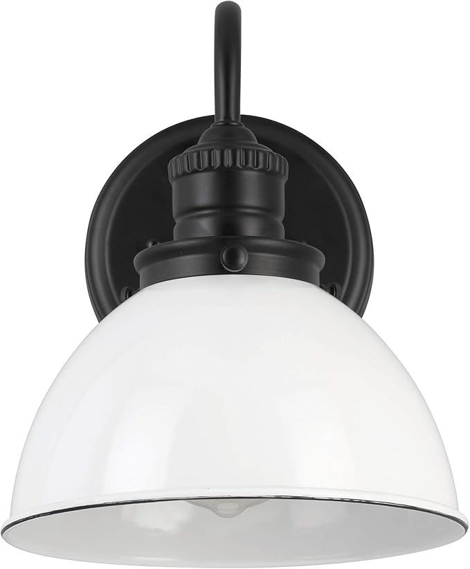 Design House Savannah Rustic Farmhouse Wall Light, Matte Black, 8 in x 9.5 in x - Image 2