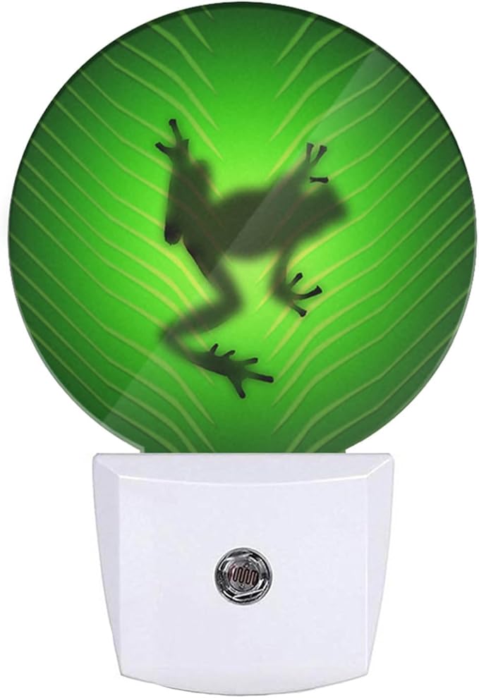 EKOBLA Tree Frog LED Night Light Leaf Vein Plug-in Nightlights Home Auto Sensor by EKOBLA