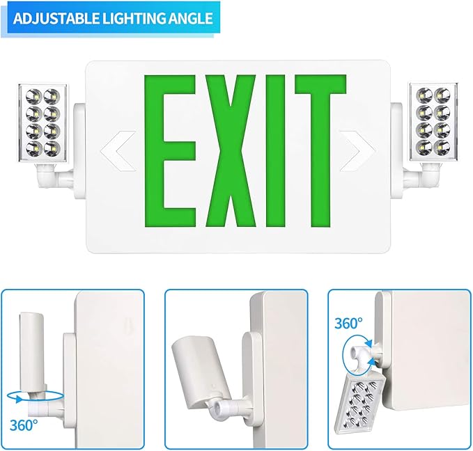 Spectsun 6 Packs Exit Signs - Image 2