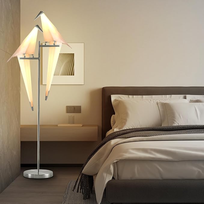 MORE CHANGE 68In Bird Floor Lamp, Modern Origami Bird Lamp - Image 6