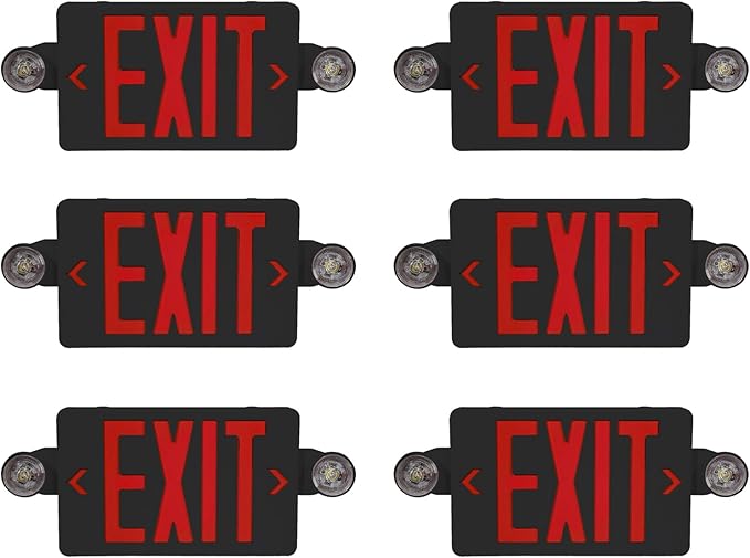CM MZY Exit Sign with Emergency Lights, Exit Signs Light with Battery Backup by CMMZY