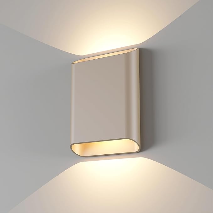 Aluminum Wall Sconces 15.5W LED Waterproof Wall Lights, IP65 Outdoor Porch Lamp by ilucezzo
