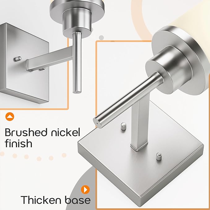 Bathroom Light Fixtures Brushed Nickel Vanity Lights - Image 7