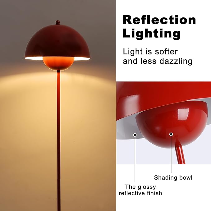 COSYLUX Modern Floor Lamp for Living Room, Industrial Tall Standing Lamp for - Image 4