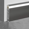 24 Pack LED Aluminum Metal Baseboard Trim 50 x 2500mm 1.97” x 8.2’ Total 196.9 by Kwweeoo