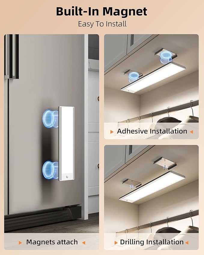 EZVALO 250LM Super Bright Under Cabinet Lighting Wireless, 8000mAh Rechargeable - Image 7