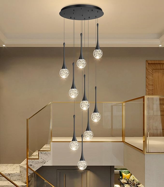 9 Light Modern Glam Crystal Chandelier - Image 7