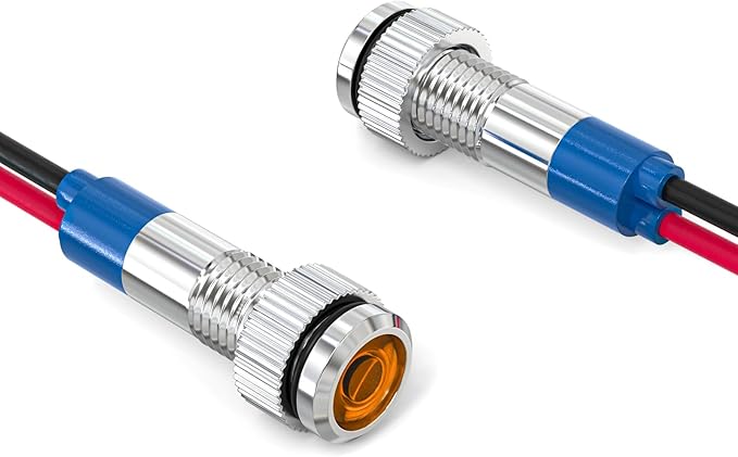 GASHER 5 PCS Energy Saving Indicator Light, LED Light 12V/24V/110V 20mA Panel - Image 7