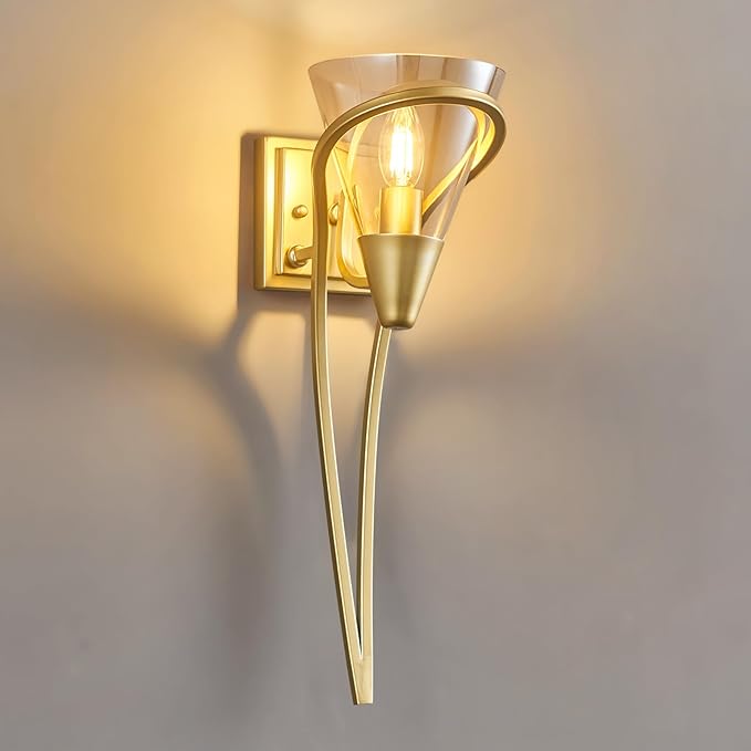 Modern Gold Wall Sconce E12 Torch Decorative Wall Lights Industrial Wall Lights by LBSQJ