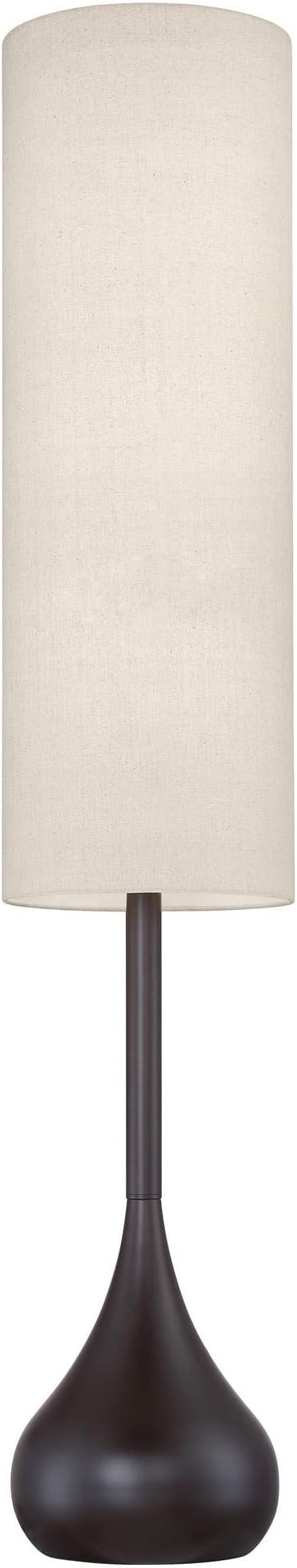 Possini Euro Design Mid Century Modern Retro Floor Lamp Standing 62" Tall Dark - Image 5