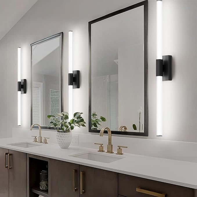 Ralbay Black 40inch Bathroom Vanity Lights Fixtures Over Mirror 32W Modern LED - Image 3