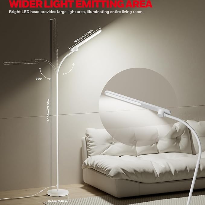 Honeywell LED Floor Lamp, F4 Sunturalux™ Gooseneck Floor Lamps - Image 4