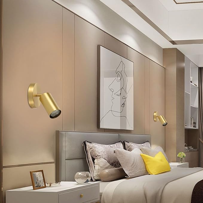 BOKT Gold Adjustable Track Lighting Modern LED Ceiling Spotlight 2 Pack - Image 5