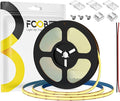 16.4FT COB Strip Lights Dimmable DC 12V 2700K Warm White IP65 Waterproof LED by FCOB