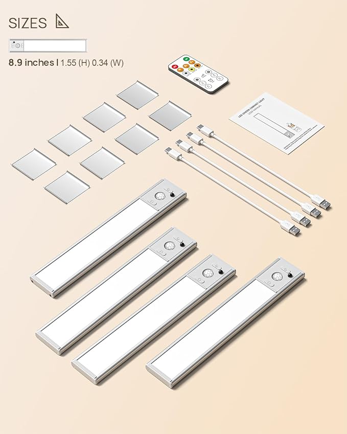 Under Cabinet Lights Wireless, Motion Sensor Light Indoor Closet Lights - Image 8
