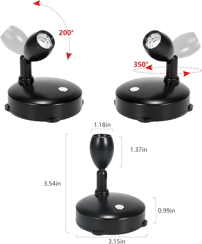 Cordless Spotlight Battery Operated, RGB Uplights - Image 6