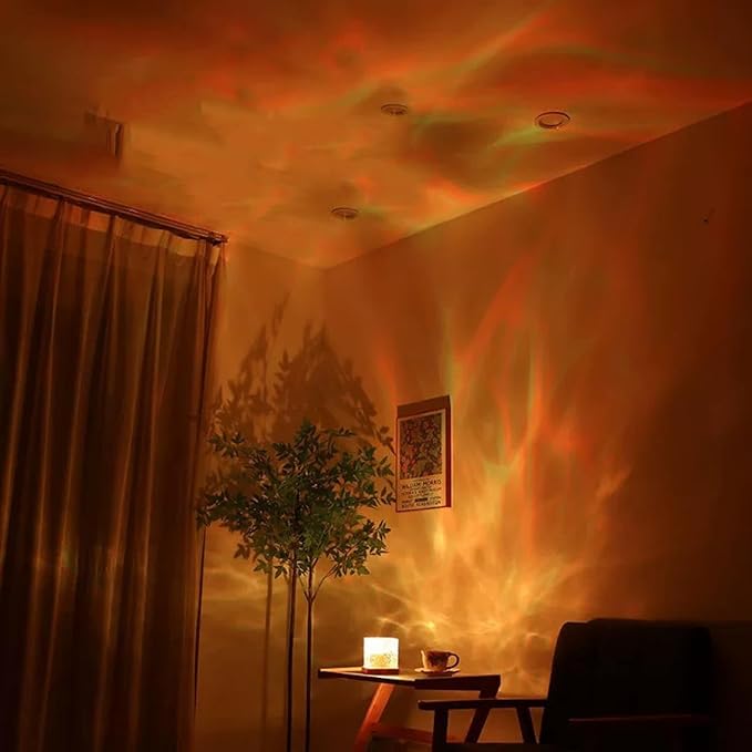Ocean Wave Projector Light, 16-Color Luminorthe Cube Lamp & App Remote - Image 4
