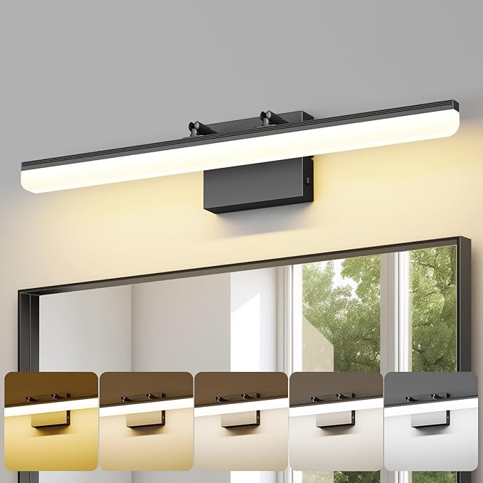 Black Vanity Light 24", 18W LED Bathroom Light Bar - Image 2