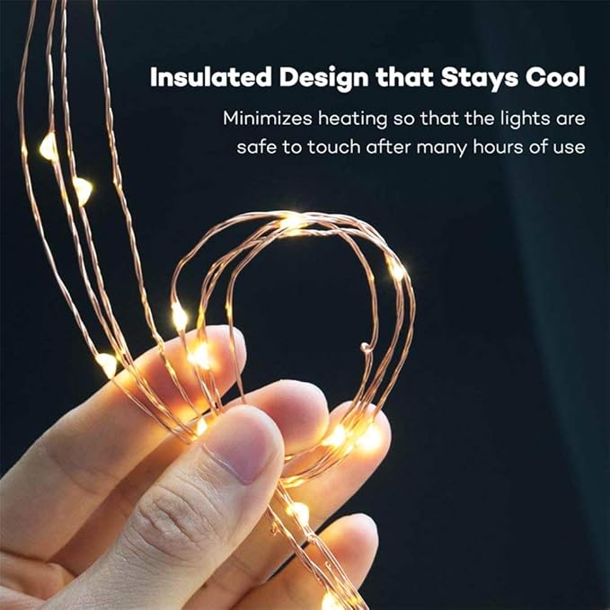 220 LED Firefly Bunch Lights Battery Operated, 8 Flashing Modes Waterproof - Image 5