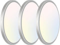 libtit 3 Pack 7 Inch Led Ceiling Light Flush Mount Nickel Brushed, 15W Light by Libtit