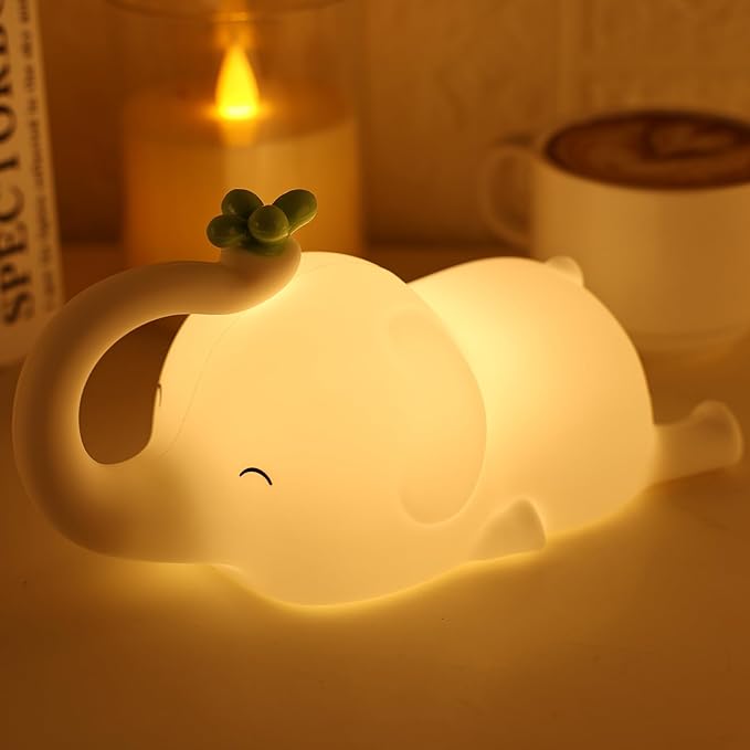 Silicone Elephant Night Light for Kids by WelcometoMAGOHMT