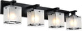 4-Lights Bathroom Vanity Lighting Over Mirror, E26 Bulb Base by WINSHENLighting